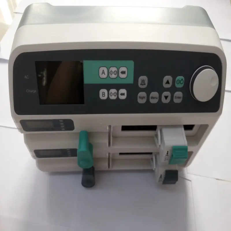 Medical Equipment Automatic Syringe Pump Infusion Double Channel Syringe Pump