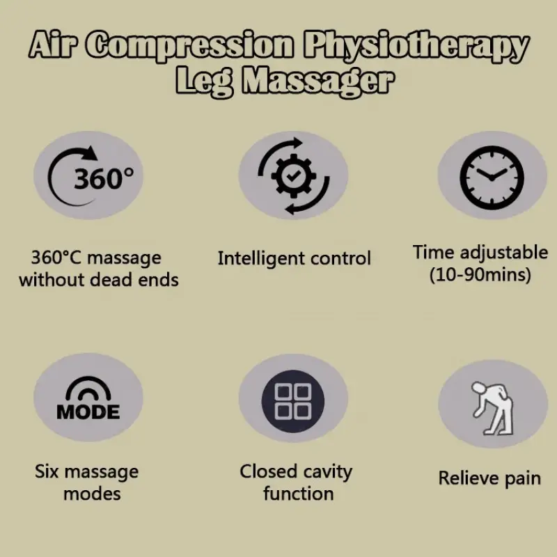 6 Chambers Air Compression Leg Massage