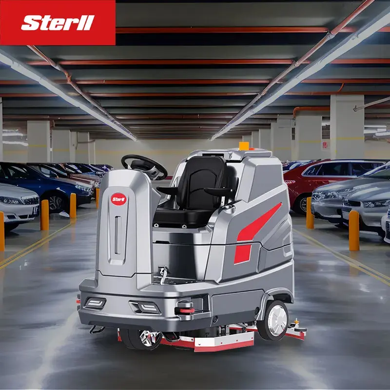 automatic floors cleaning scrubber machine
