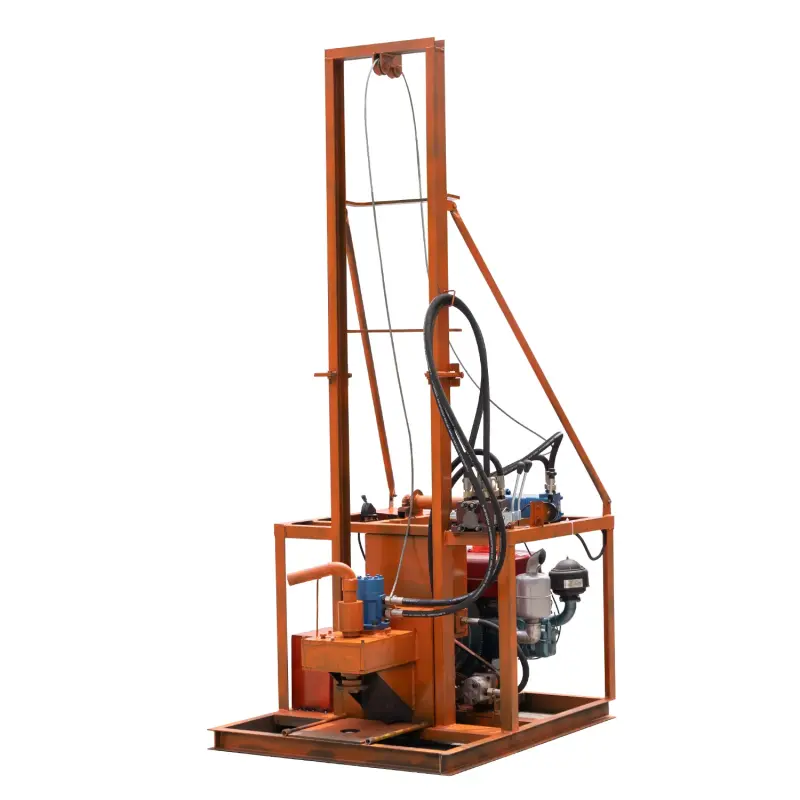 Small 100m Deep Water Well Drilling Rig Machine