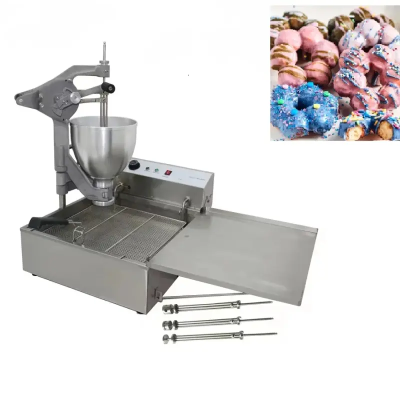 High-Quality Stainless Steel Mini Donut Maker with Automatic Fryer