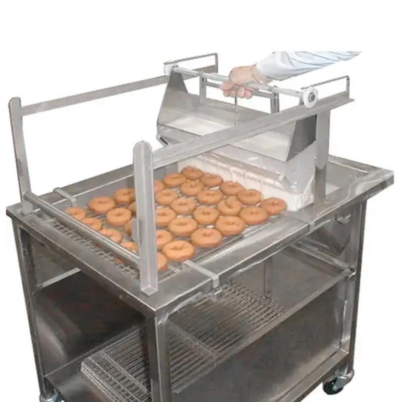 Full Automatic Chocolate Glazing Machine for Popular Flavored Donuts