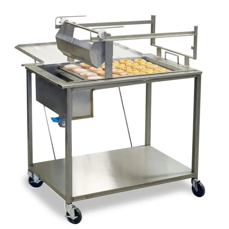 Full Automatic Chocolate Glazing Machine for Popular Flavored Donuts