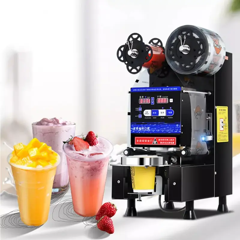 Automatic Boba Cup Sealer Machine for Bubble Tea Shops