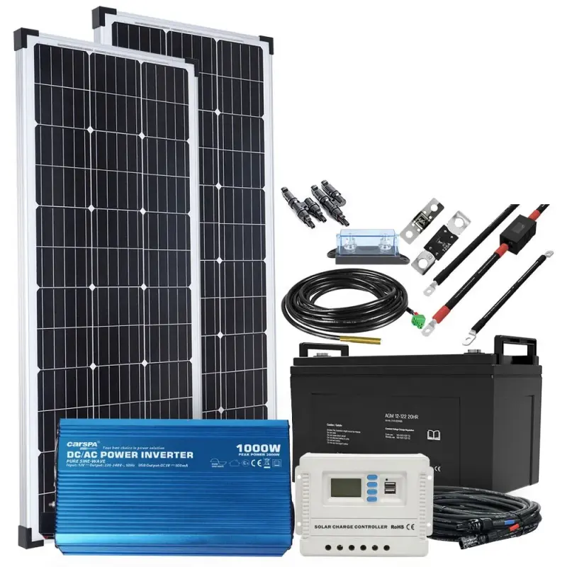 Solar Energy System 1Kw Solar Panel System Home Power 1KW Off-Grid  Solar energy system 1kw 2kw 3kw