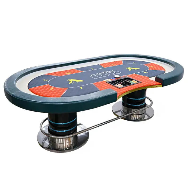 YH Casino High-Quality 96-inch Texas Poker Table: