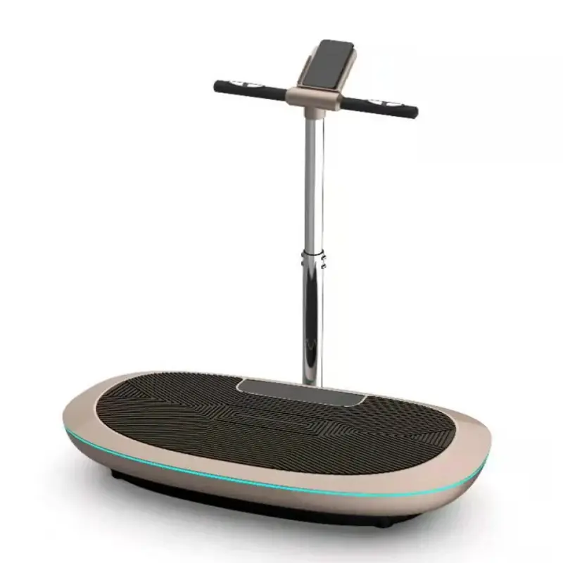 Power Max Plate Machine: Massage Vibration Platform Exercises Machine with Handle