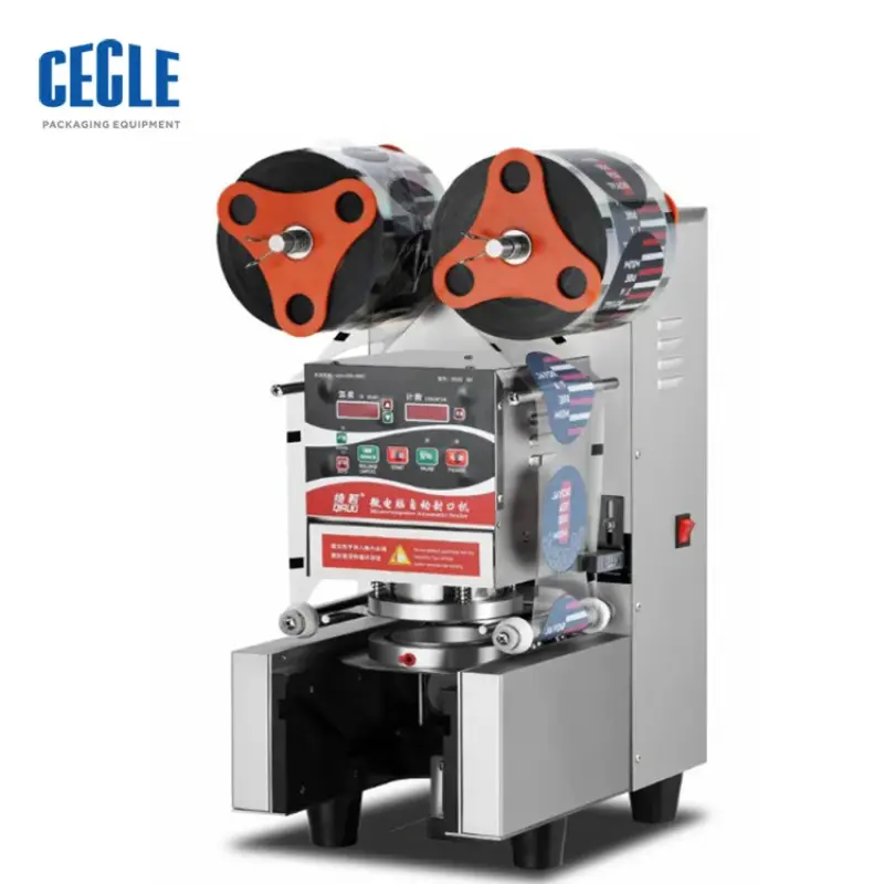 MS-220 Customized Automatic Paper Plastic Cup Sealing Machine for Bubble Tea