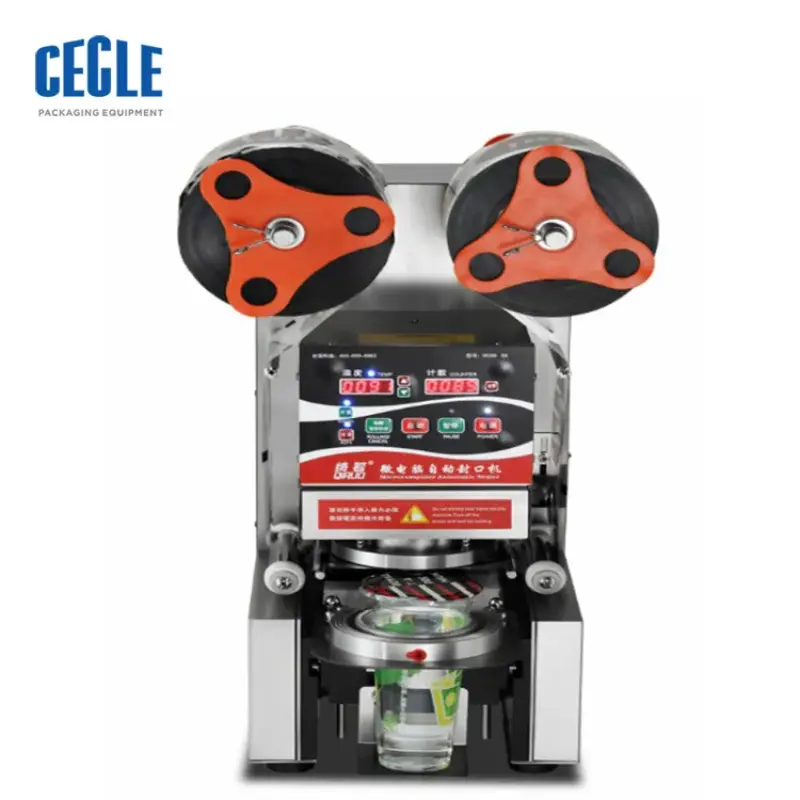 MS-220 Customized Automatic Paper Plastic Cup Sealing Machine for Bubble Tea