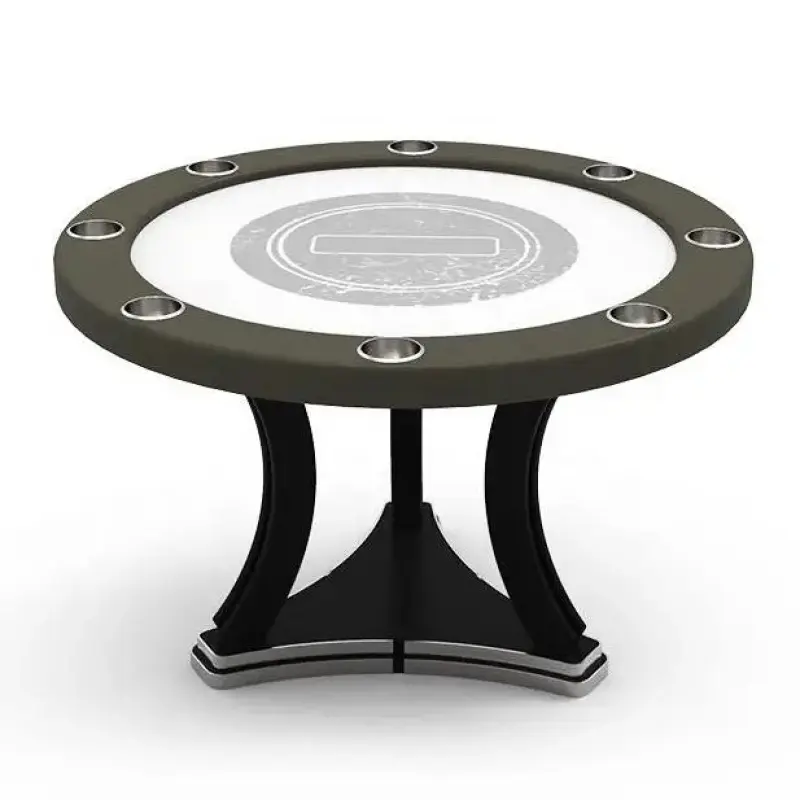 Round Shaped Triangle Legs Texas Poker Table