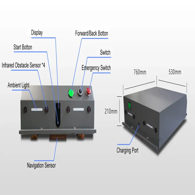 AGV APP And Remote Control Smart Sensing Industrial Transport Automation