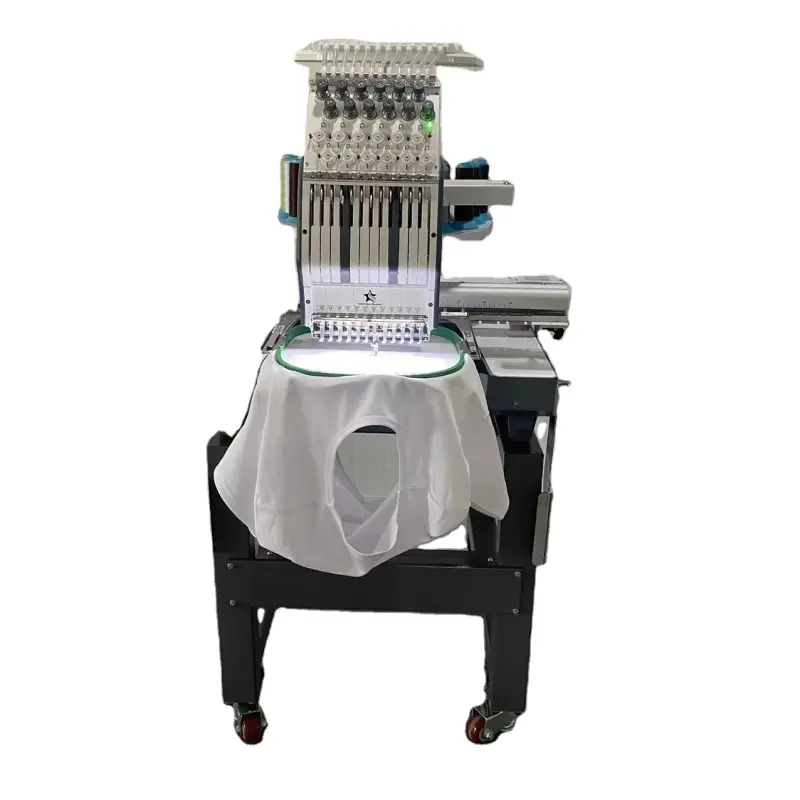 Single heads flat embroidery machine hat embroidery machine