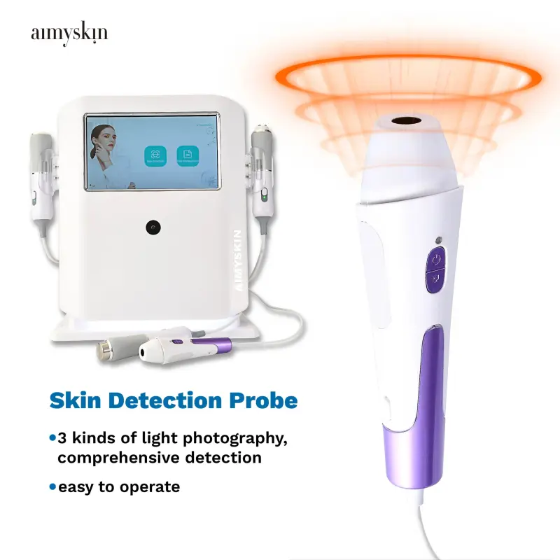 2024 New Oxygen Jet 4-in-1 OEM ODM RF Ultrasonic Vibration Skin Detection Skin Analysis Co2 Bubble Facial Beauty Equipment