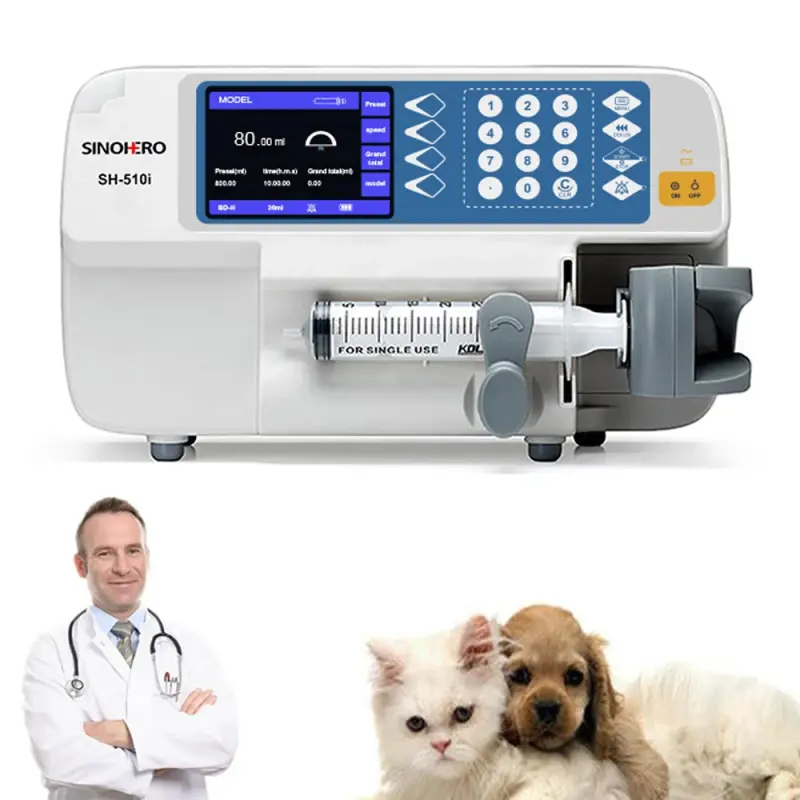Professional Portable Electric IV Syringe Pump for Human and Animal Use for ICU Care with CE Certified