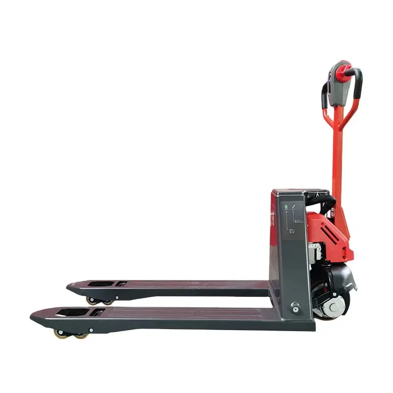 1.500kg Walkie Fully Electric Pallet Truck with 24V 20Ah Lithium Battery for Warehouse