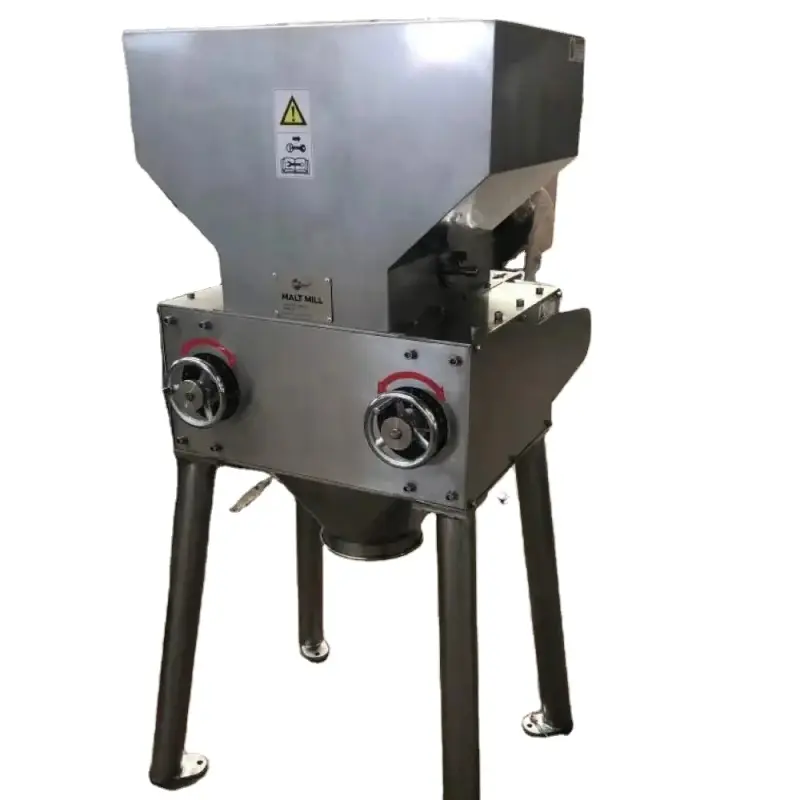 10-1000kg per h Stainless Steel Malt Grain Mill For Beer Brewing With Lower Noise