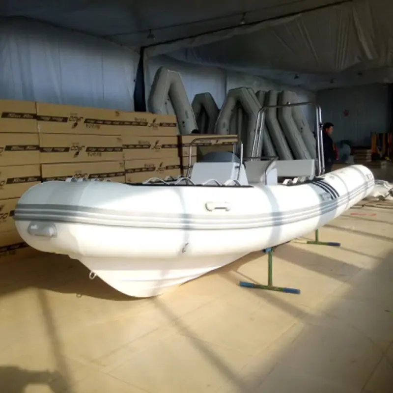RIB Inflatable Boat with PVC tube and fiberglass hull Pvc Fabric Inflatable Boat