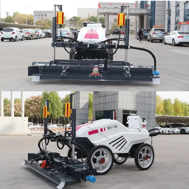 VANSE WS-740 Vibrating Concrete Laser Screed Machine: Remote-Controlled Concrete Surface Finish Equipment