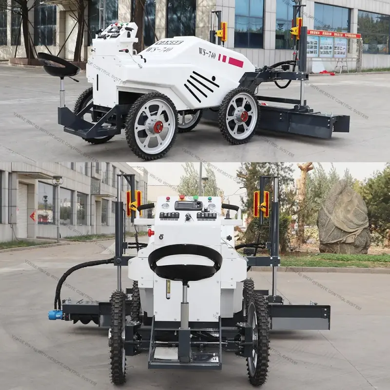 VANSE WS-740 Vibrating Concrete Laser Screed Machine: Remote-Controlled Concrete Surface Finish Equipment