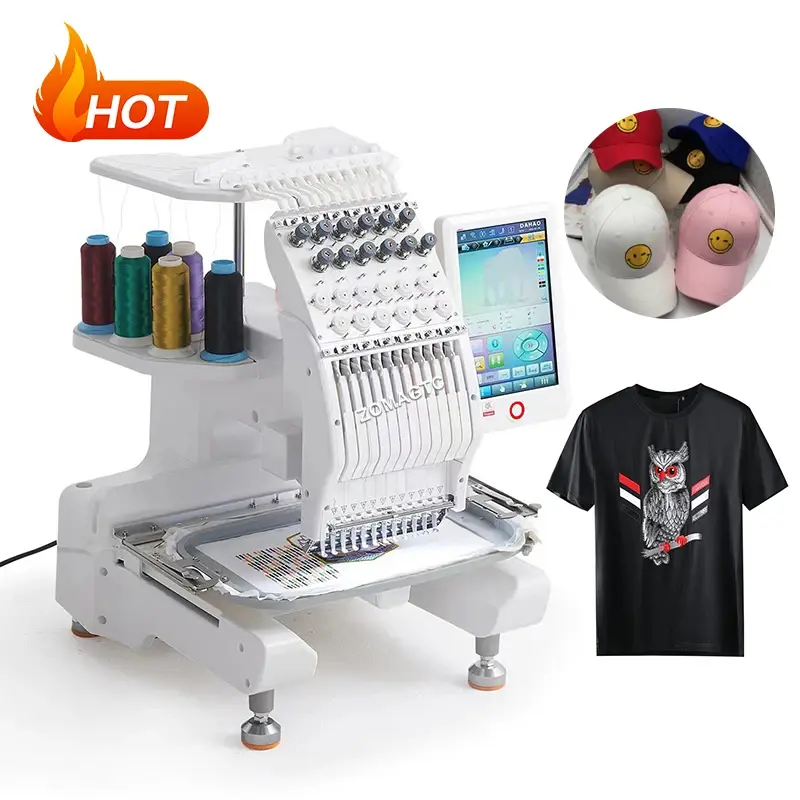 High Quality Long Service Single head 12 needle Embroidery machines Embroidery Machine Computerized