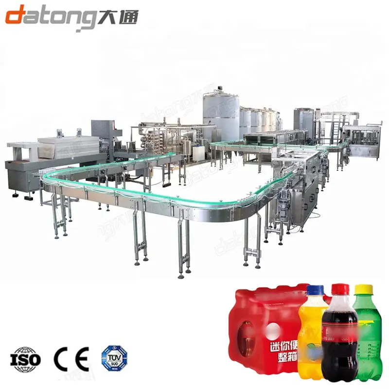 Complete Carbonated Soft Drink Filling Bottling Machine Soda Water Plant CSD Filling Machine