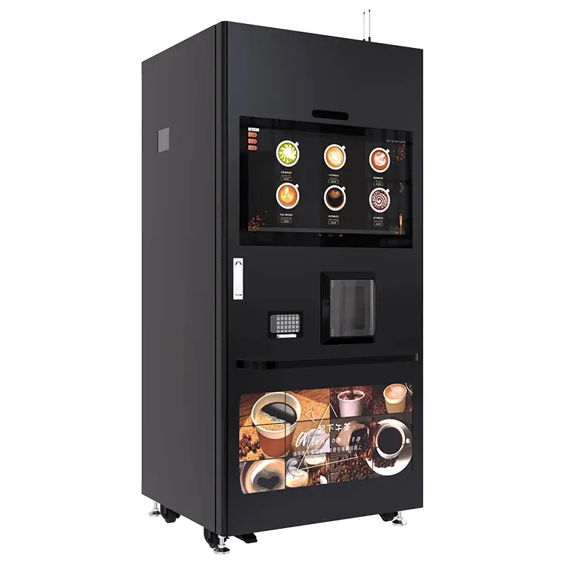 Smart Bean to Cup Coffee Vending Machine with Ice Maker