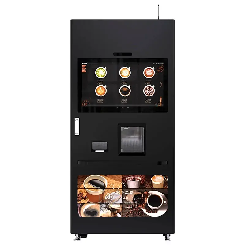 Smart Bean to Cup Coffee Vending Machine with Ice Maker