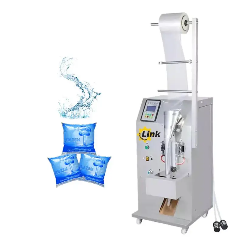 Versatile Automatic Liquid Sachet Packing Machine 1-300ml, plus sensor print color film with black and white printer