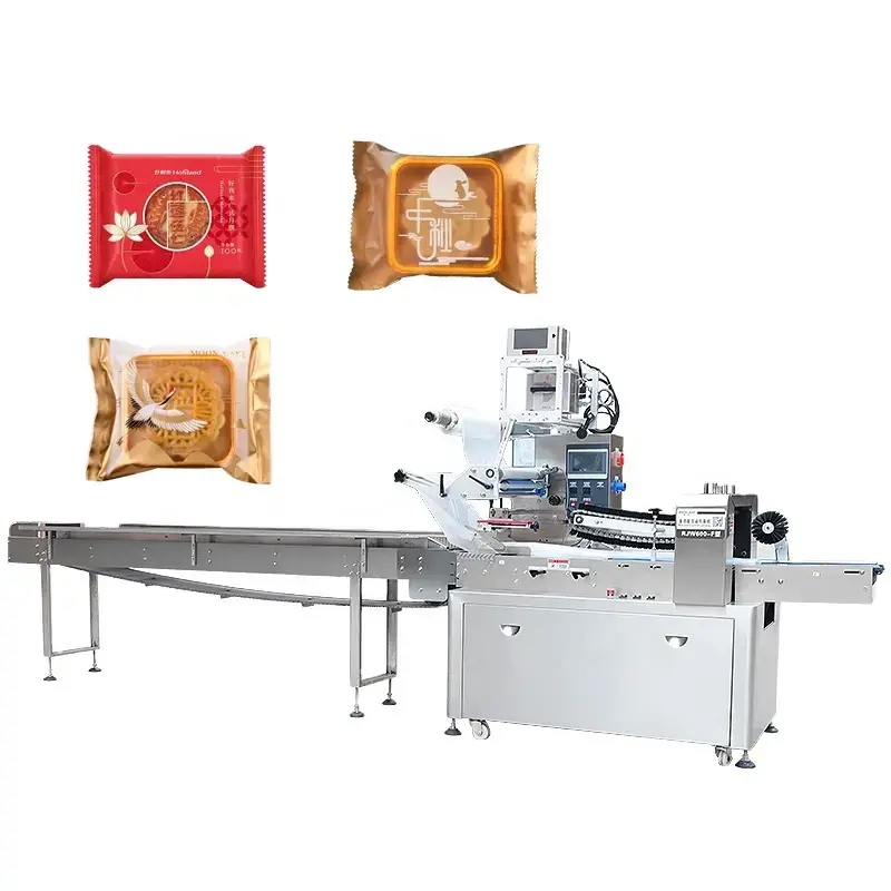 RJ450 High-Speed Automatic Flow Packing Machine for Bread Cake