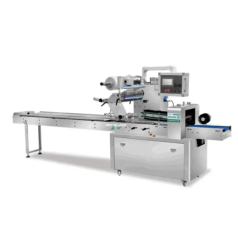 RJ450 High-Speed Automatic Flow Packing Machine for Bread Cake