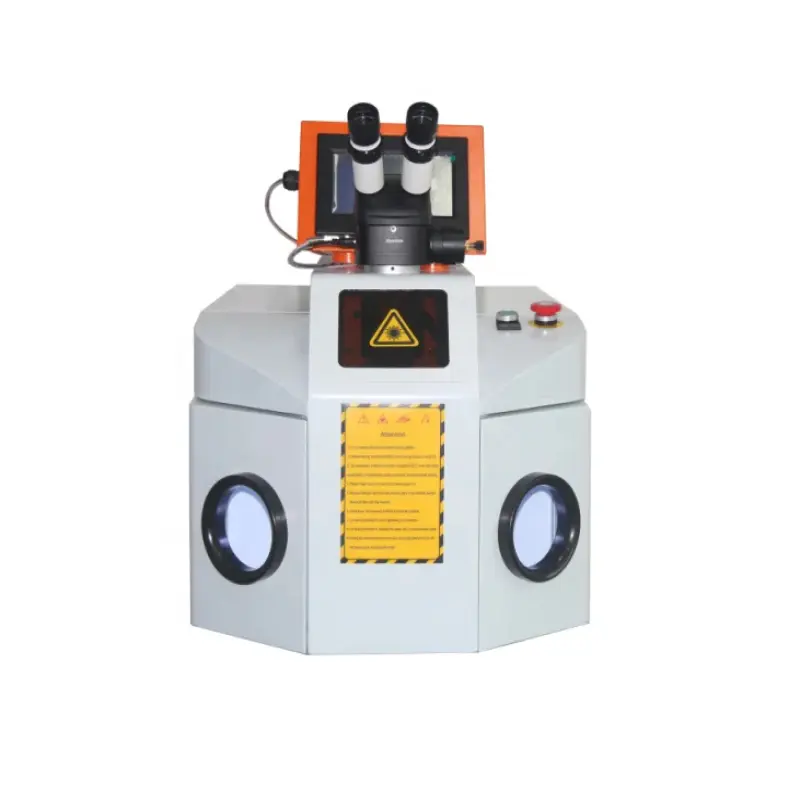 OPTIC 200W Portable desktop laser welder jewelry gold silver platinum permanent spot welding machine for gold