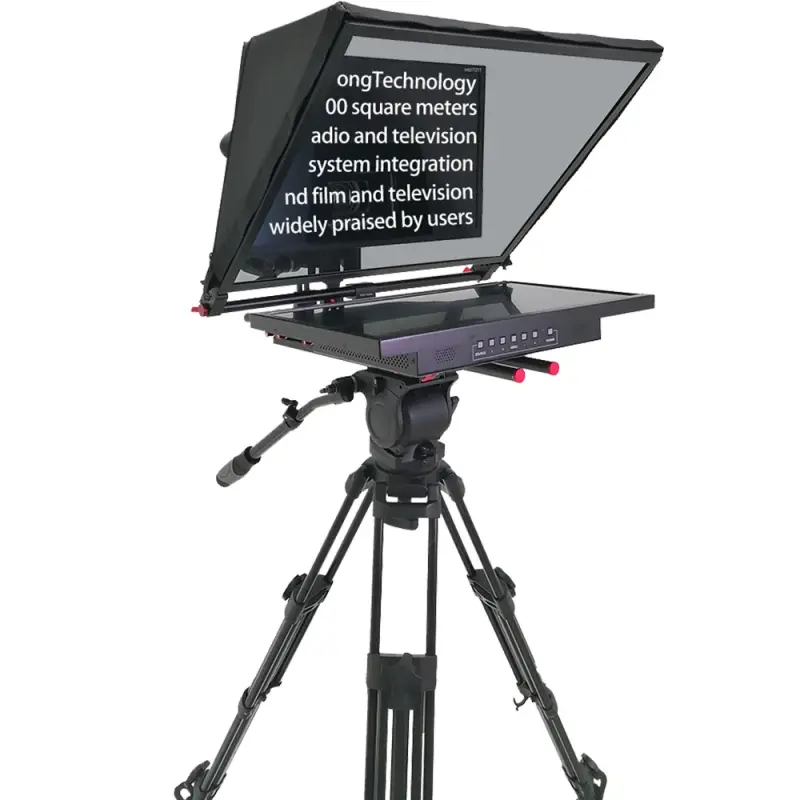 Professional TV broadcast studio teleprompter 21 inch software high light teleprompter