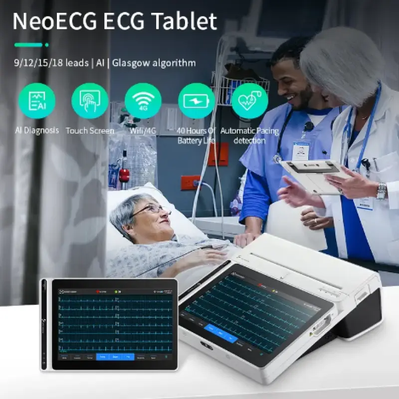 Neoecg T180 Chinese Supplier Lepu Smart Wearable Real-Time Sampling High-Precision ECG Tablet Computer