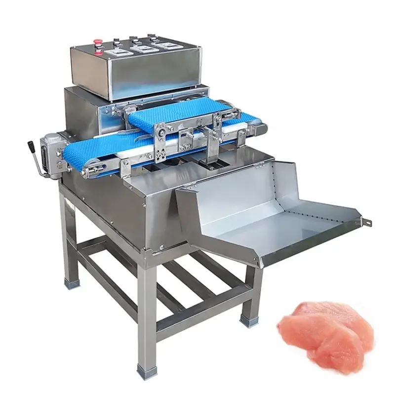 Automatic Commercial Chicken Beef Raw Meat Slicing Machine