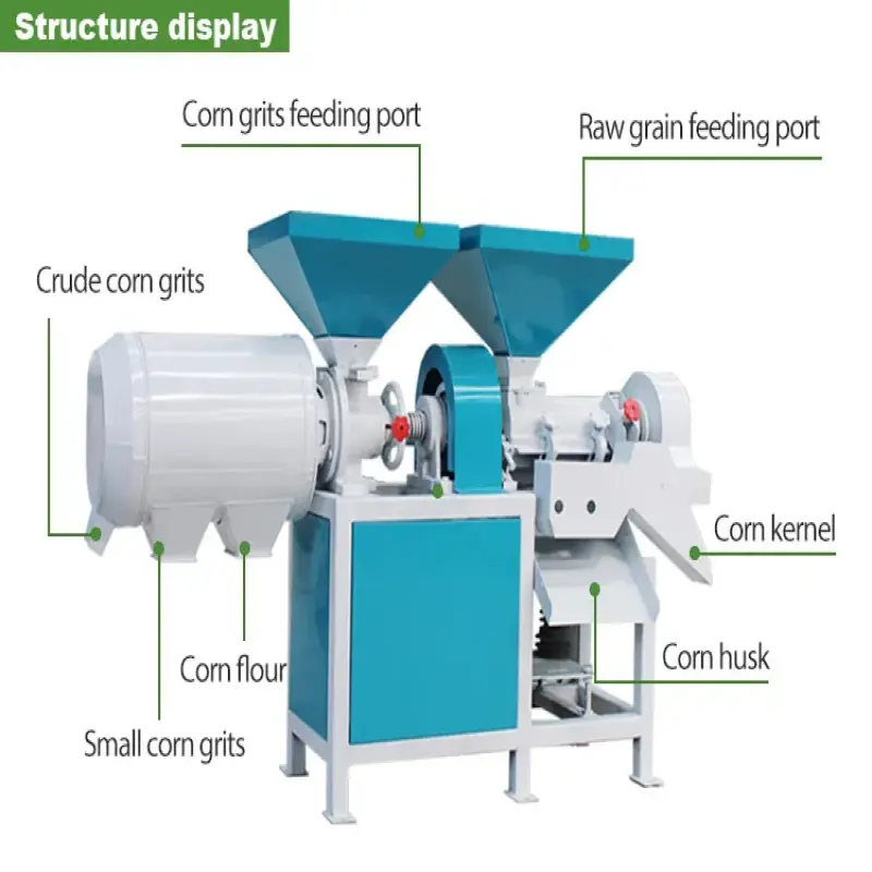 Industrial corn samp milling machine corn grits degerming mill milling machine