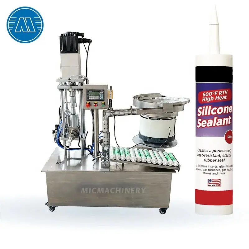 Semi Automatic Neutral RTV Glass Cement MS Adhesive Silicone Sealant Cartridge Filling Machine