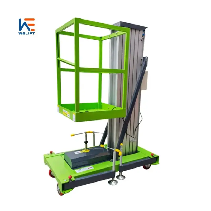 4-18m Portable Mobile Mast Aluminum Alloy Lift 125kg Hydraulic electric one man lift for wholesale