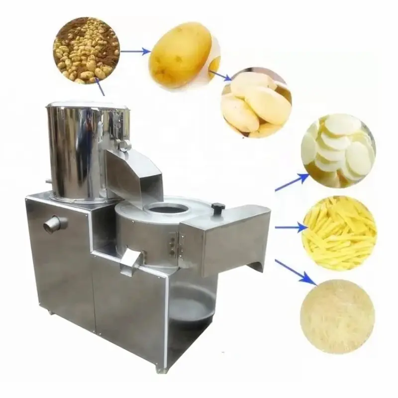 Electric Cassava Crisp Carrot Sweet Potato Chips Slicer Machine