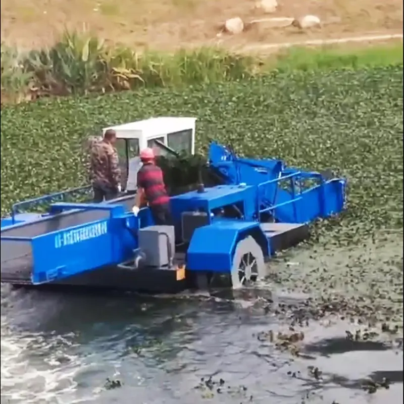 River Garbage Cleaning Trash Aquatic Trash Skimmer Boat rubbish Salvage Boat Salvage Skimmer Boat