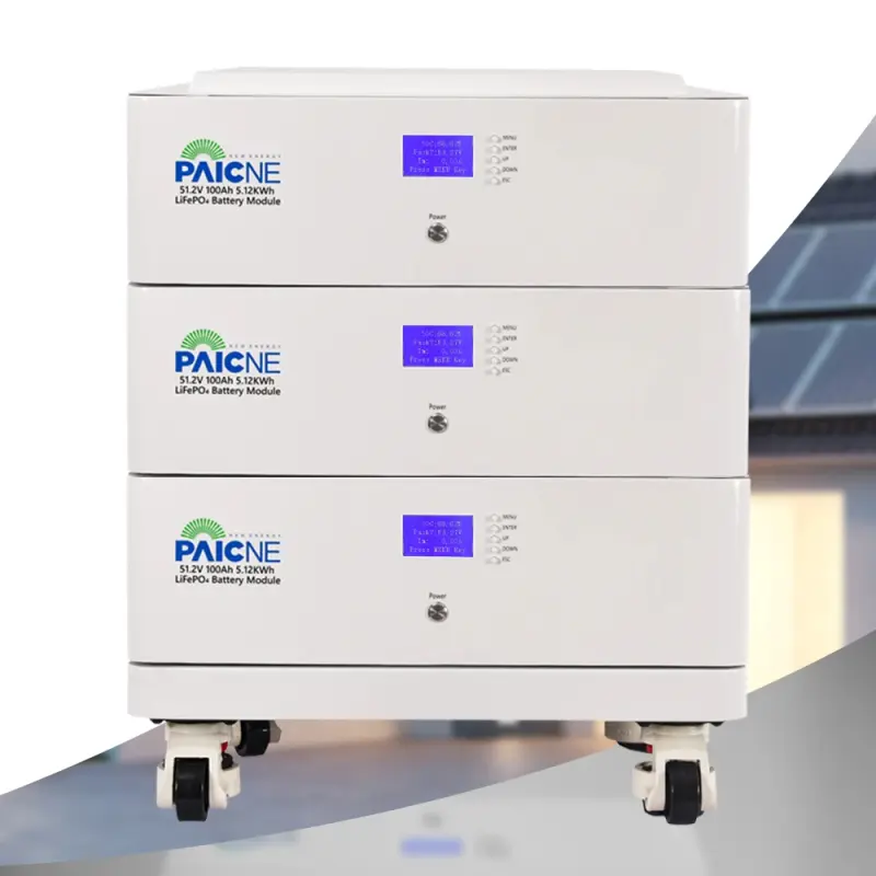 PAICHEN 48V LiFePO4 Stacked Energy Storage Battery: All-in-One Lithium