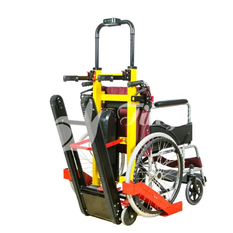 Wheelchair Disabled People Aluminum Rehabilitation Therapy Supplies Transfer Person up and Down Stairs Aluminum Alloy Material