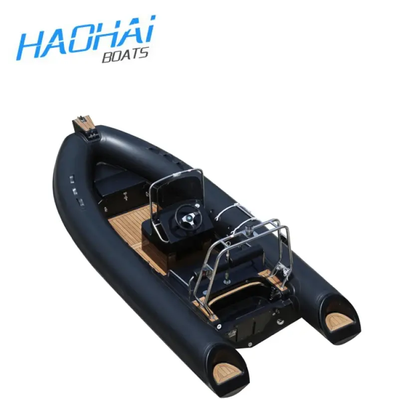 Factory RIB 4.8m Double Hull Fiberglass Inflatable Fishing Nait Speed Rib Boat
