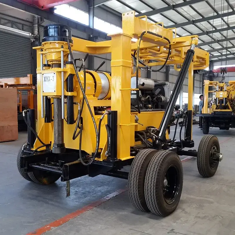 Cheap trailer type core drilling rig small core borehole water well drilling rig