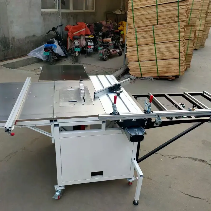 LB 120 Furniture Cutting Machine Sliding Table Saw Manual electric Lift Saw Head Machine