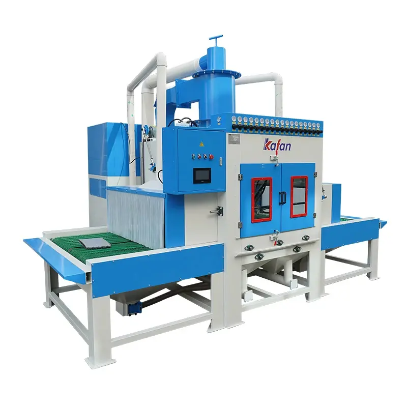 Automatic Inline Conveyor Sandblasting Machine: