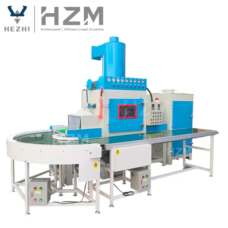 Automatic Roller Conveyor Belt Type Sandblasting Machine: