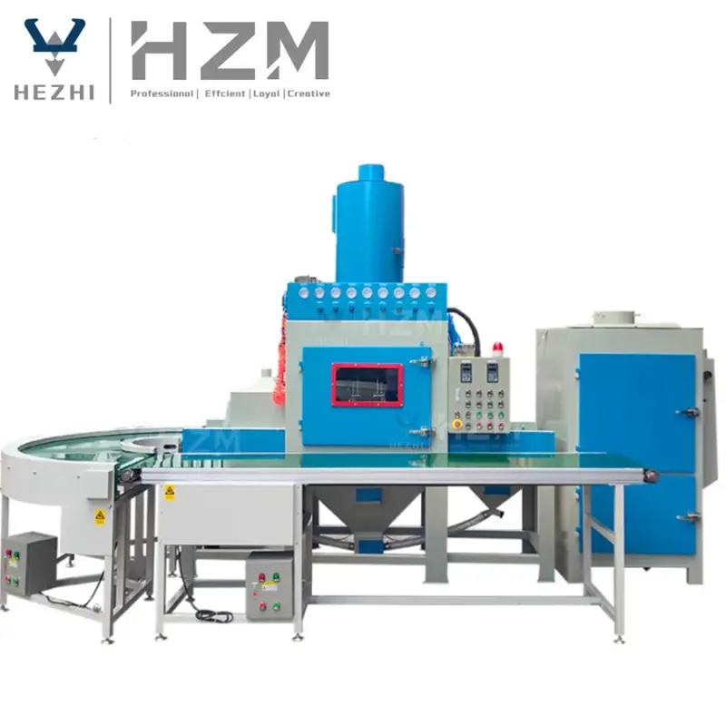 Automatic Roller Conveyor Belt Type Sandblasting Machine: