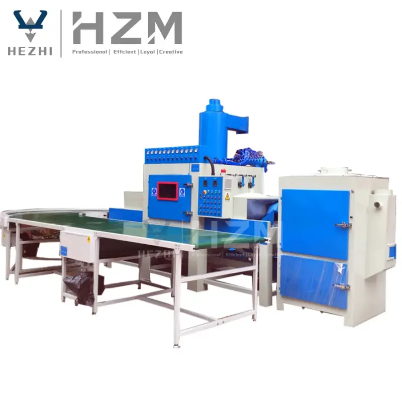 Automatic Roller Conveyor Belt Type Sandblasting Machine: