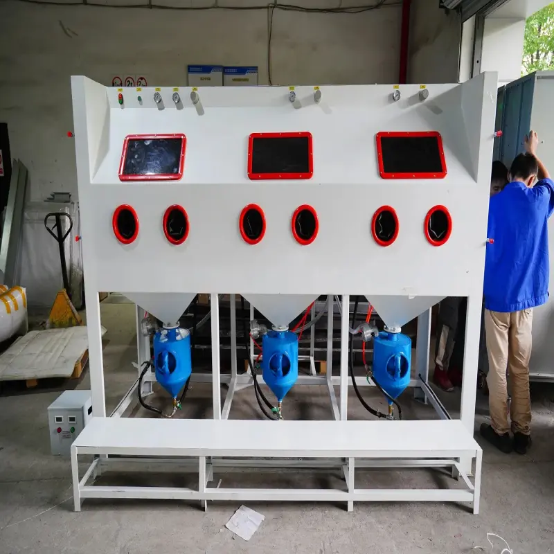 Multi-Station Large Pressure Sand Blasting Machine: