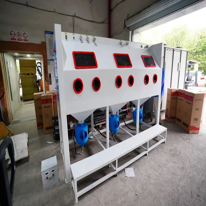 Multi-Station Large Pressure Sand Blasting Machine: